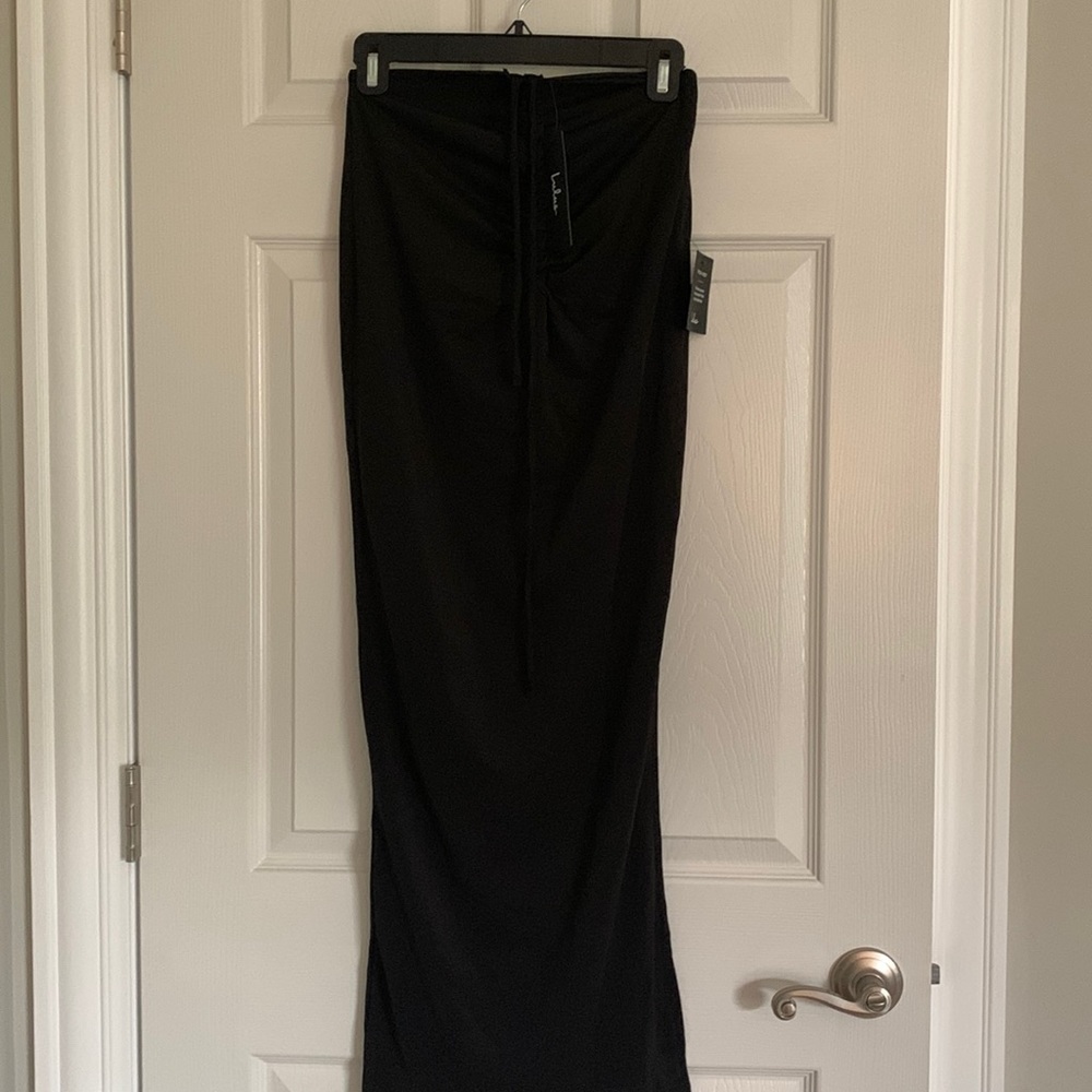 New, Lulus Ruched MIDI skirt